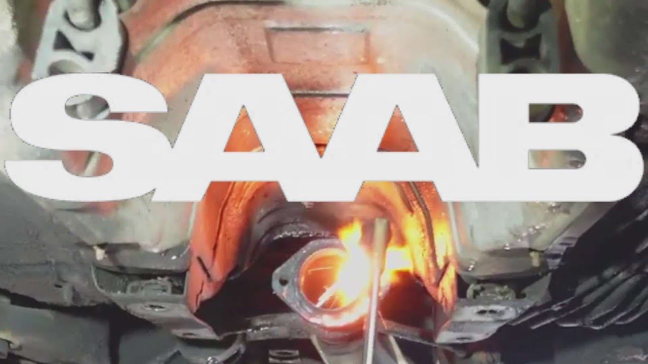 Как заменить гофрированную трубу и резонатор глушителя SAAB 9-5 1999-2009