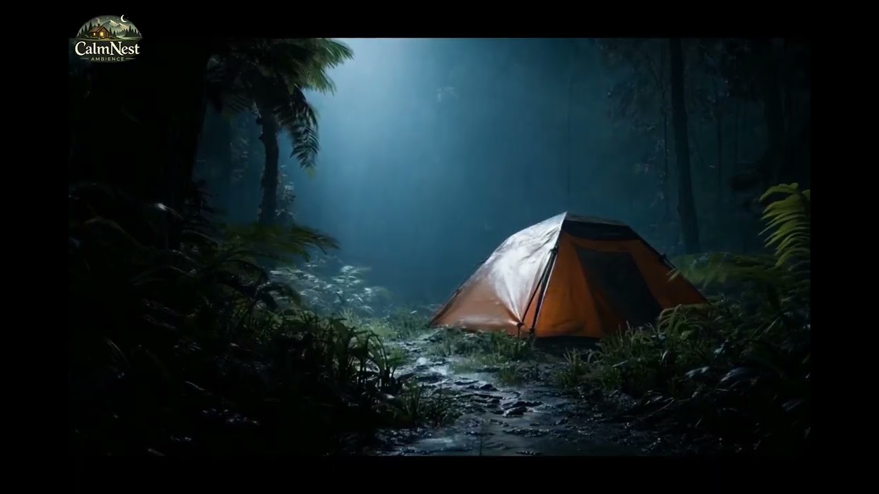 Relaxing Rain in the Forest at Night | Natural Rain Sounds for Deep Sleep