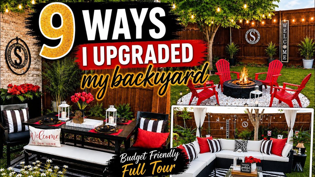 🏠🪴9 Budget-Friendly Ways I Upgraded My Backyard | DIY Backyard Makeover : Outdoor Design Series EP 6