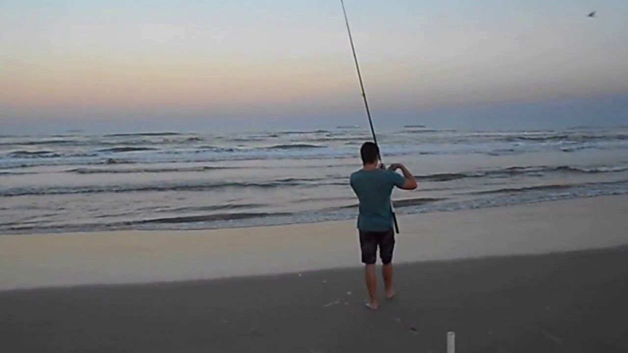 Pesca de papa terra em Imbé
