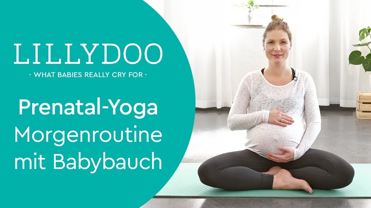 Schwangerschaftsyoga – Morgenroutine mit Babybauch | LILLYDOO Yogalehrerin Denise