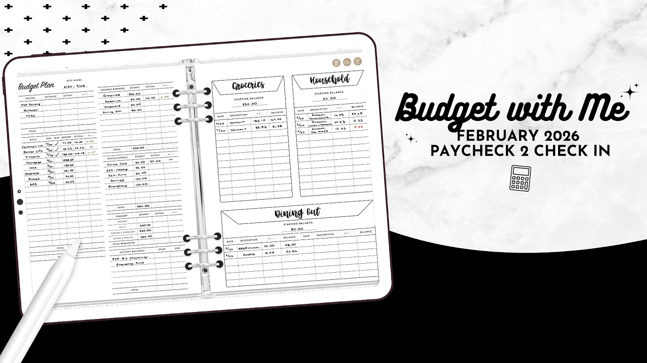 Restructuring Finances & Tax Appointment Results 😅 | February 2026 Paycheck Two Budget Check In ✅