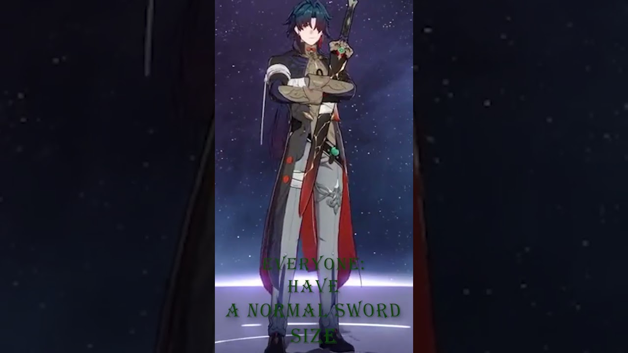 The size of his sword is worrying #honkaistarrail