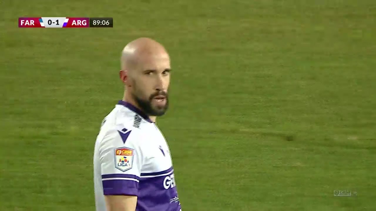 REZUMAT | Farul - FC Argeș 0-1. Latovlevici l-a bătut pe Hagi cu arma lui, Farul &icirc;n pericol