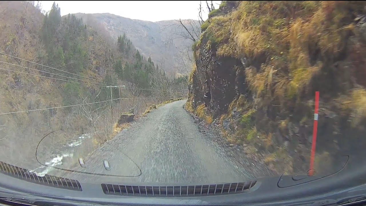 Herfindalsvegen - from Vaksdal to Herfindalen (literally: TheHereNiceValley) - dashcam quality