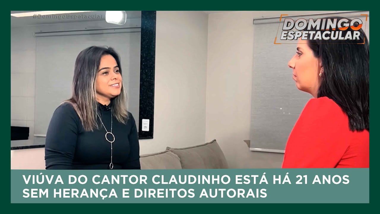 Viúva de Claudinho relata o seu drama e indignação  | Domingo Espetacular