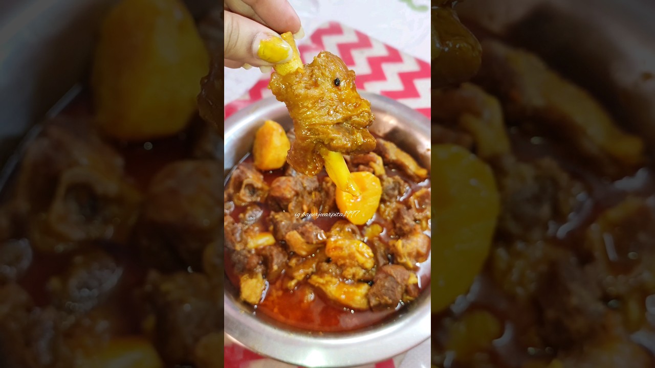 spicy mutton curry 🍖🫕🦴🥰😋 