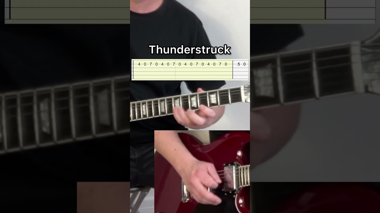 Thunderstruck Guitar + Tabs 