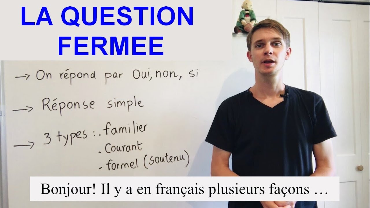 La question fermée en français
