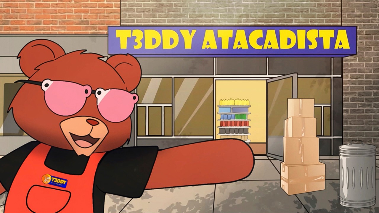 T3ddy atacadista, s&oacute; que animado