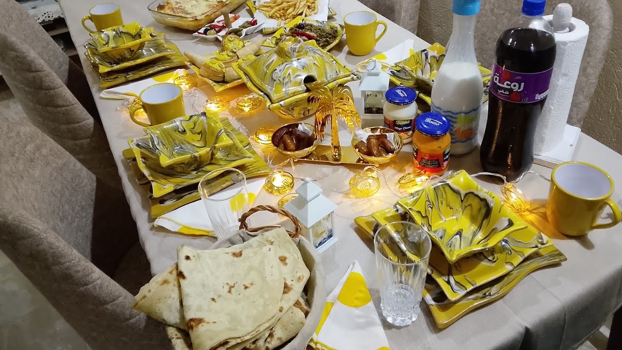 ابن دبارة رمضانية معيا ☺️طاولة ثالث يوم 😍شربة شعير و لازانيا🧀 و سلاطة مشوية 🍅و باركت بالتونة 🍪