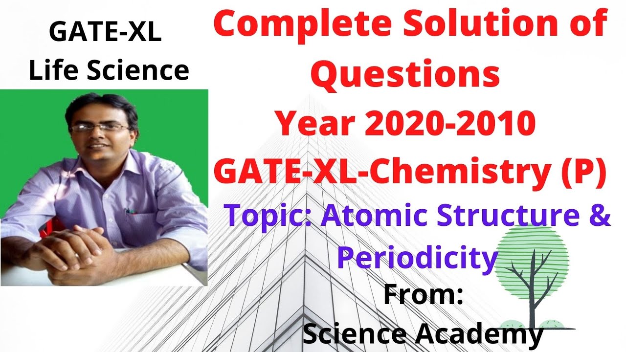 Previous Years Questions (2020-2010) Solution from from Atomic Structure & Periodicity: GATE-XL-Chem