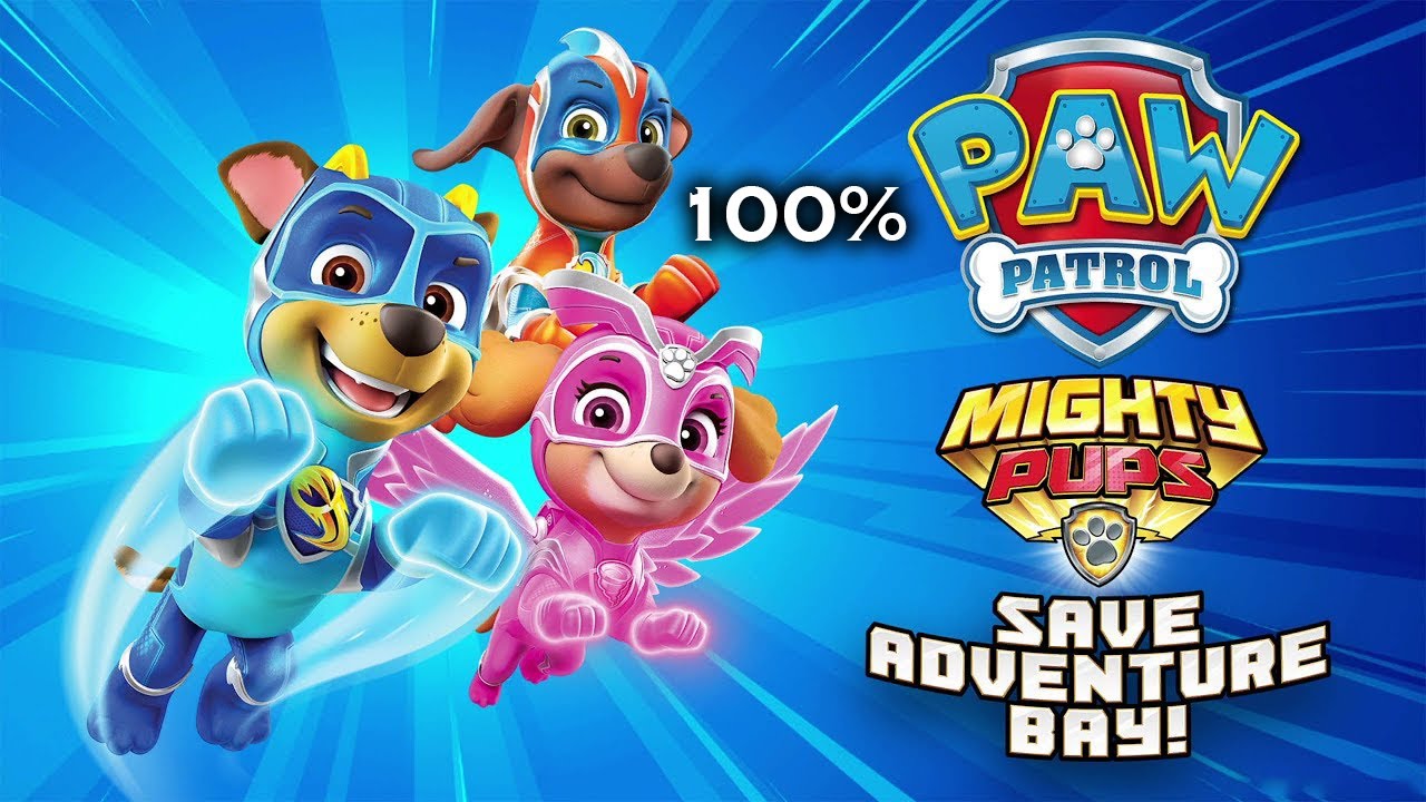PAW Patrol: Mighty Pups Save Adventure Bay - 100% Speedrun in 1:40:27