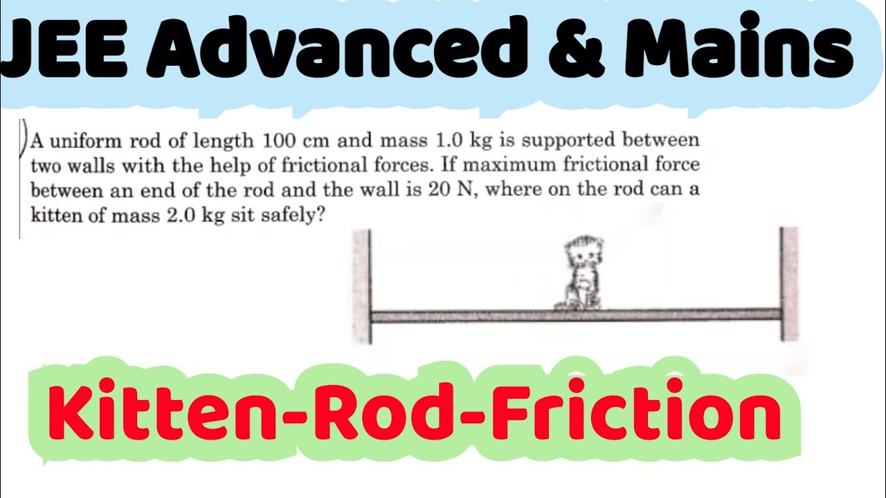 21) PATHFINDER Physics | Torque and Equilibrium |  A uniform rod of length 100cm and mass 1.0 kg is