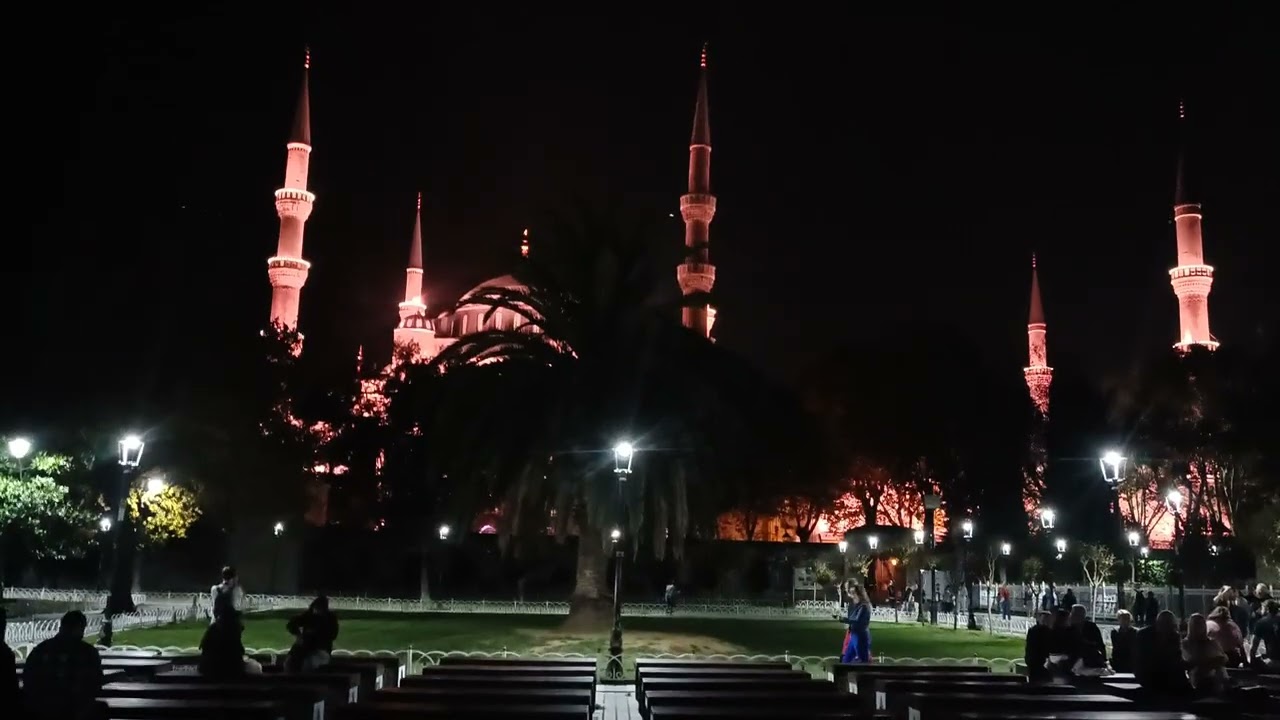Isha Adhan From the Ayasofia and Blue Mosque Istanbul 6oct 2023