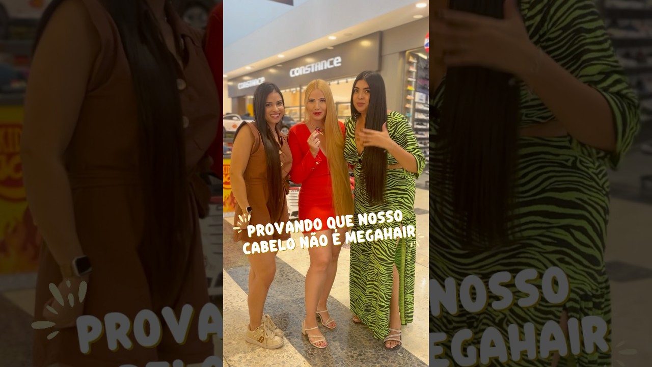 Provando que n&atilde;o &eacute; mega #cabelos #cuidadoscabelos #megahair #rapunzel