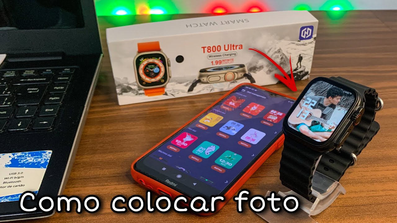 Como colocar foto na tela do T800 ULTRA / CONFIGURAÇÃO COMPLETA!