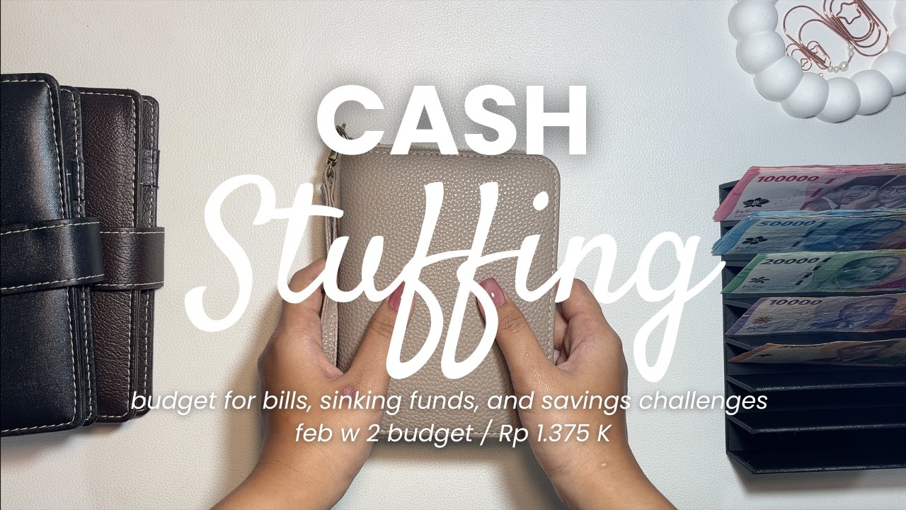 Cash Envelope Stuffing | February W2 Budget | Rp. 1.375 K