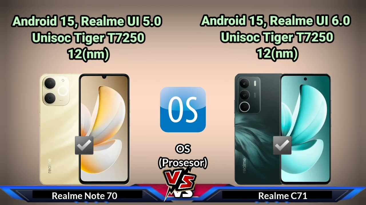Realme Note 70 vs Realme C71