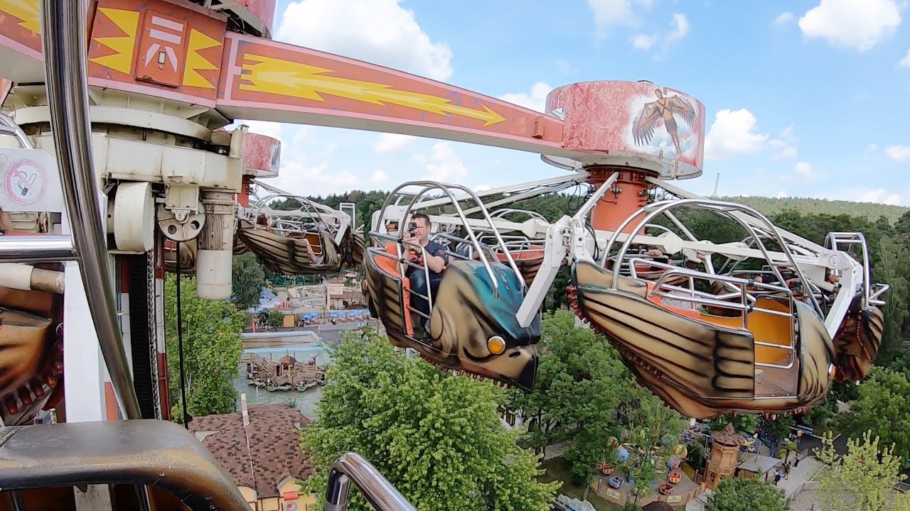 Flugmaschine / HUSS Ikarus (Onride) Video Freizeitland Geiselwind 2021