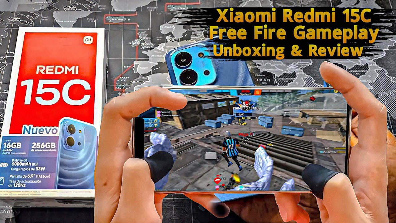 Xiaomi Redmi 15C Full Free Fire Gameplay Review Full Test