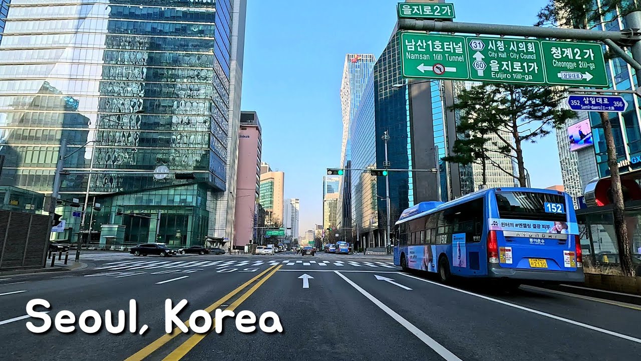 건대와 홍대 사이 대한민국 서울 드라이브 | Drive between Konkuk University and Hongdae in Seoul, South Korea | 4K ASMR