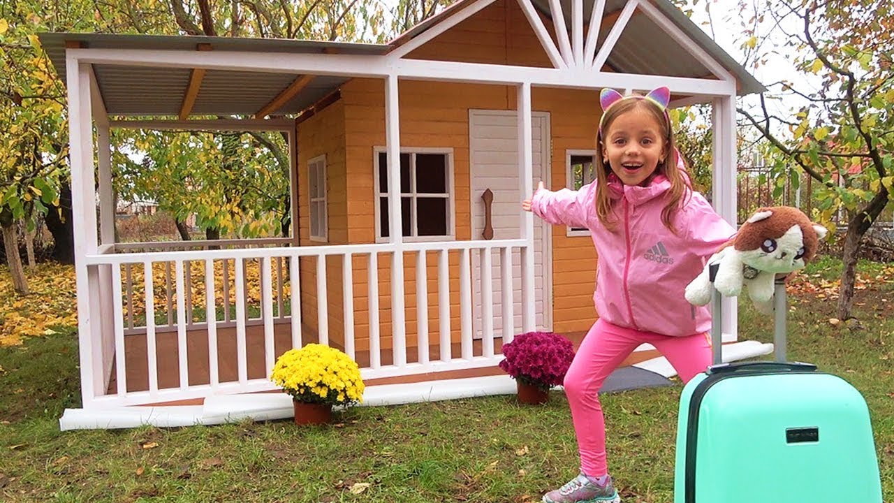 Новый ДОМ игровой для Насти с мебелью Опять ПЕРЕЕЗД DIY Playhouse for children