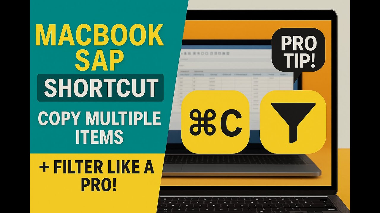 MacBook SAP Shortcuts | Copy Multiple Items + Filter Like a Pro