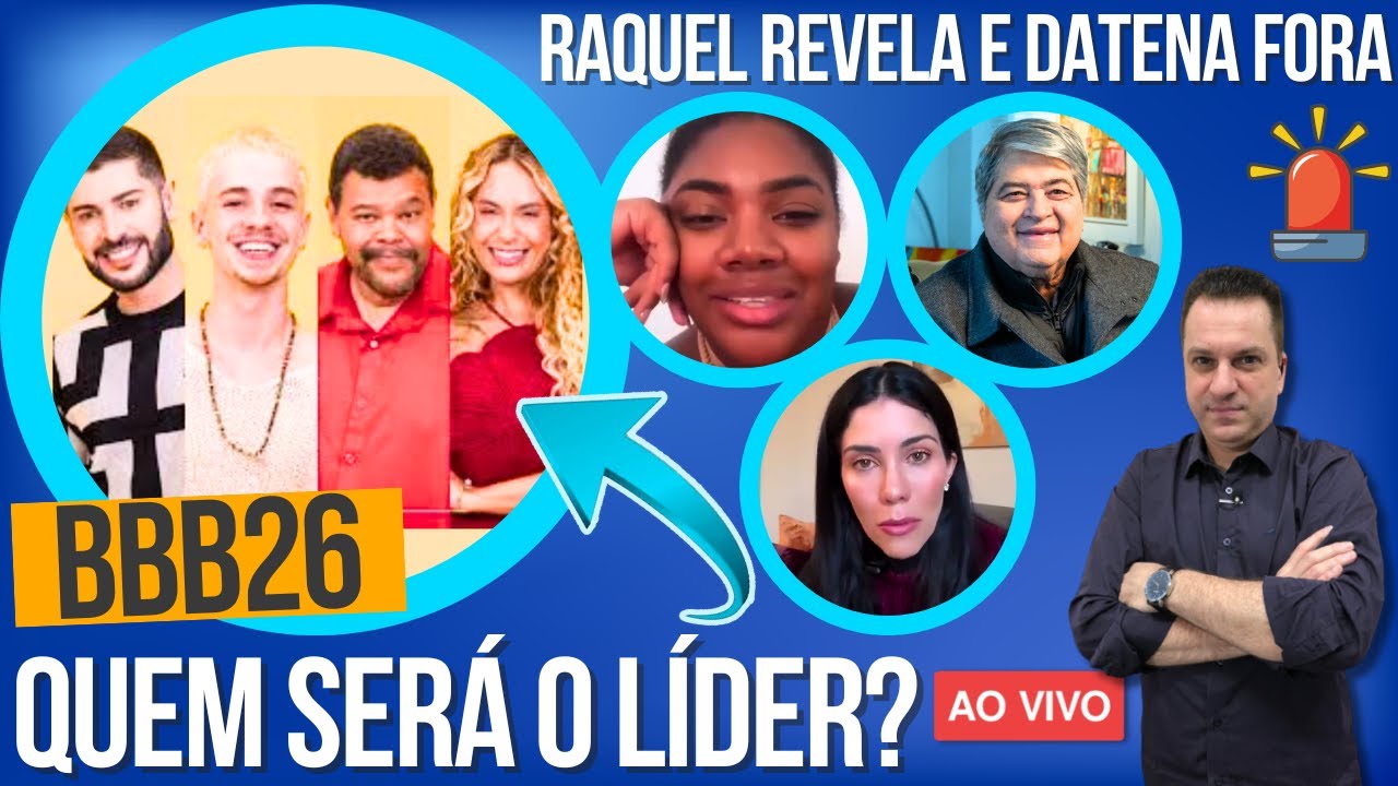 🔴BBB26: RAQUEL BRITO DECLARA TORCIDA, PEDRO VAI PROCESSAR GLOBO? DATENA FORA DA RECETV, DANI CHORA!