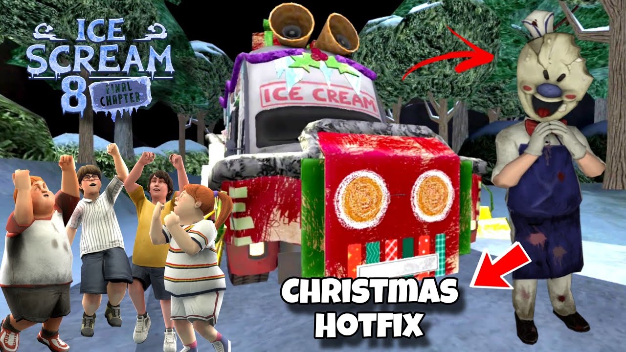 Ice Scream 8 In Christmas Hotfix Update Ghost Mode Van Escape Full Gameplay
