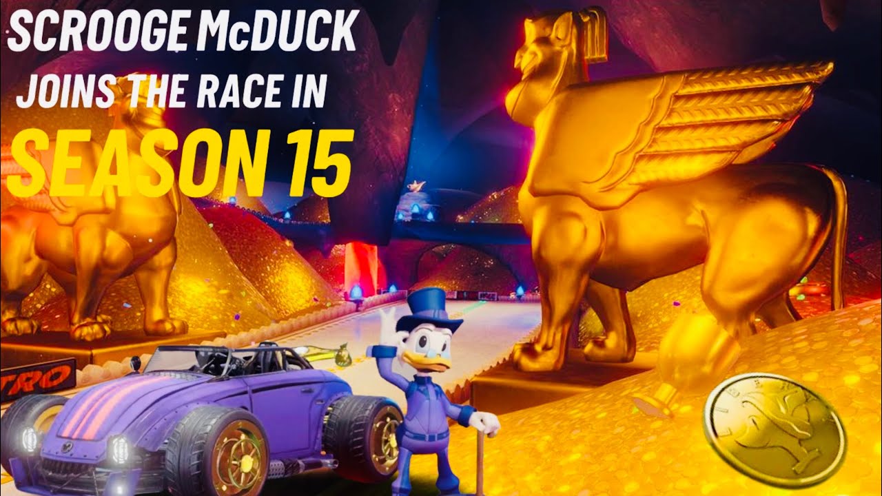 Scrooge McDuck Races for Gold in Disney Speedstorm 🪙 #disneyspeedstorm 