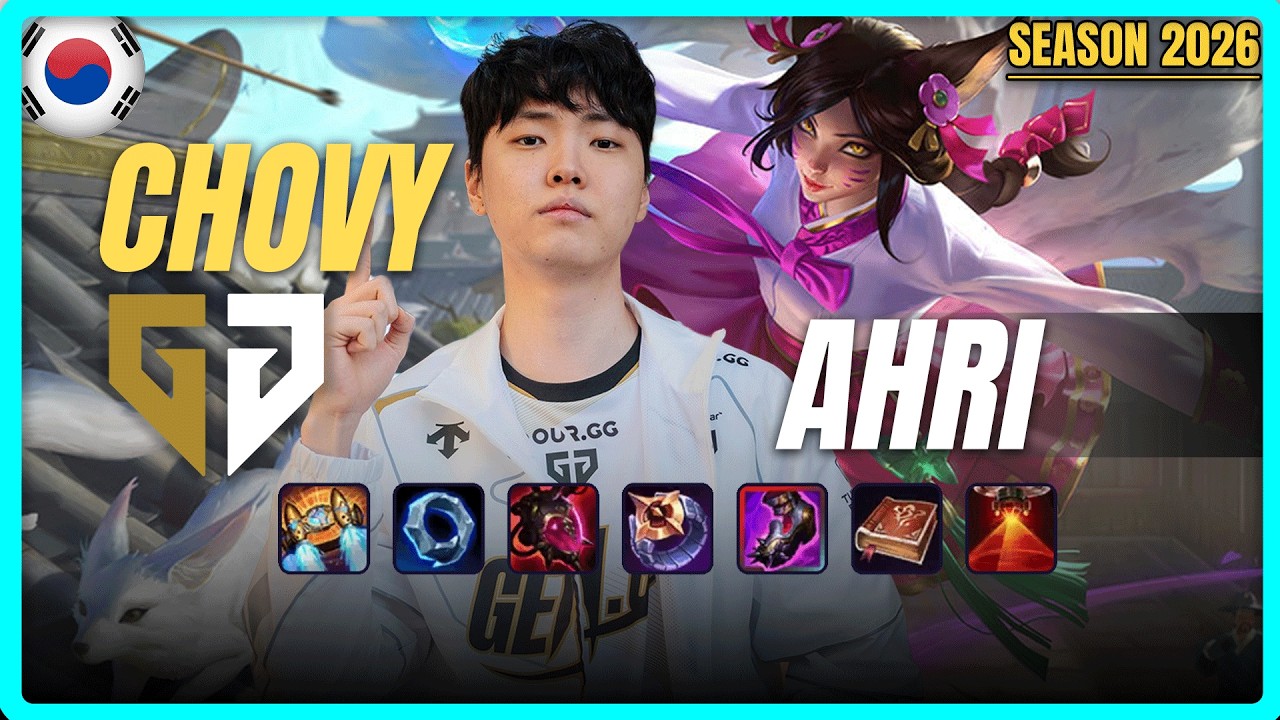 GEN Chovy AHRI vs AKALI Mid - Patch 26.10 KR Ranked | lolrec