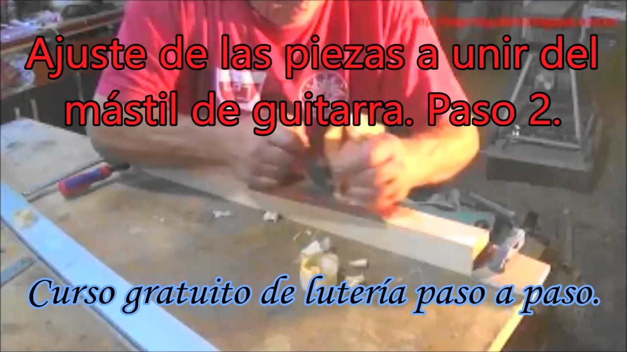 Construcción de guitarras españolas en cien pasos. Paso 2.