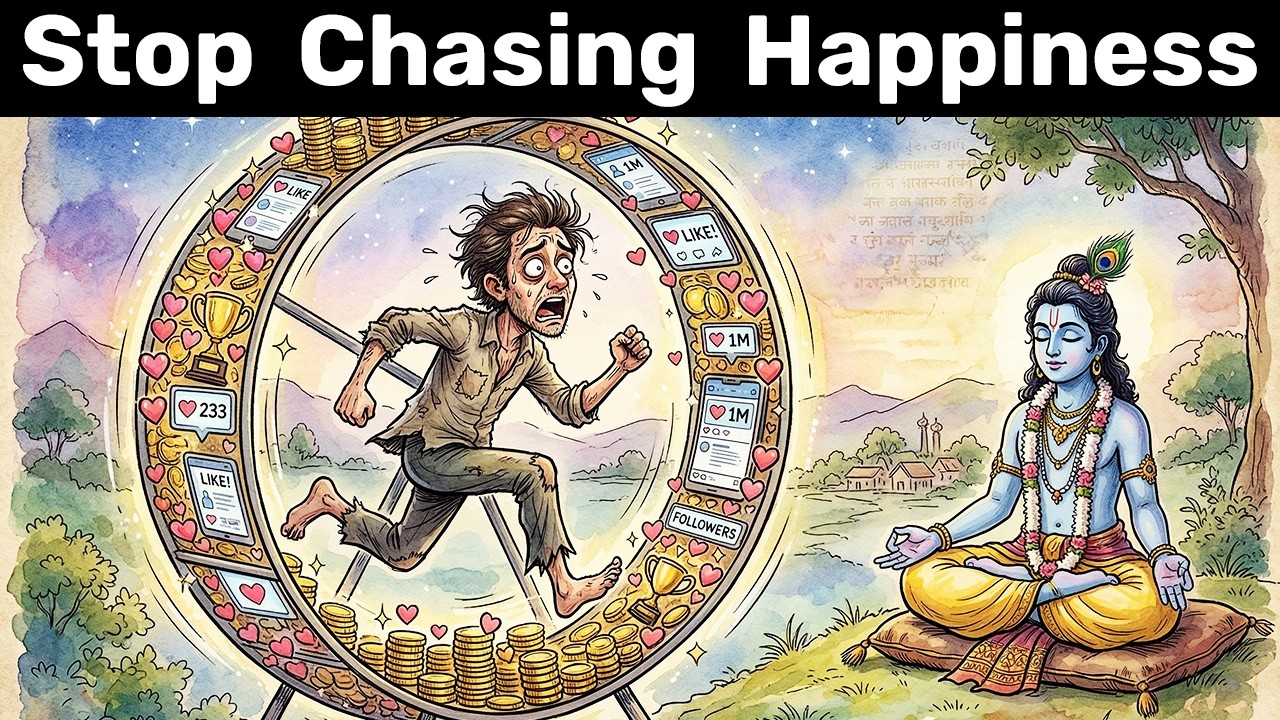 Why Krishna Says Stop Trying To Be Happy | Bhagavad Gita Wisdom