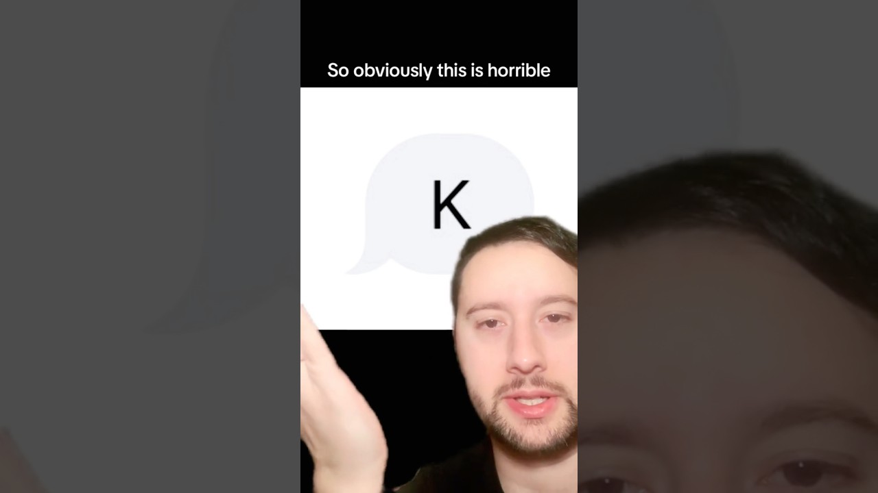 How to text an anxious person. Let&rsquo;s fix the awful &ldquo;K&rdquo;. #k #textmessages #anxious #anxiety