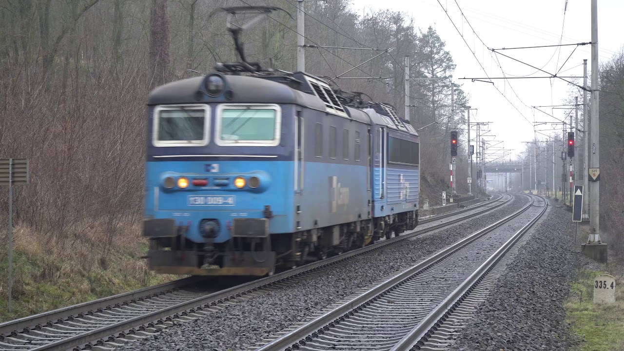Vlaky Týnec nad Labem 19.1.2020