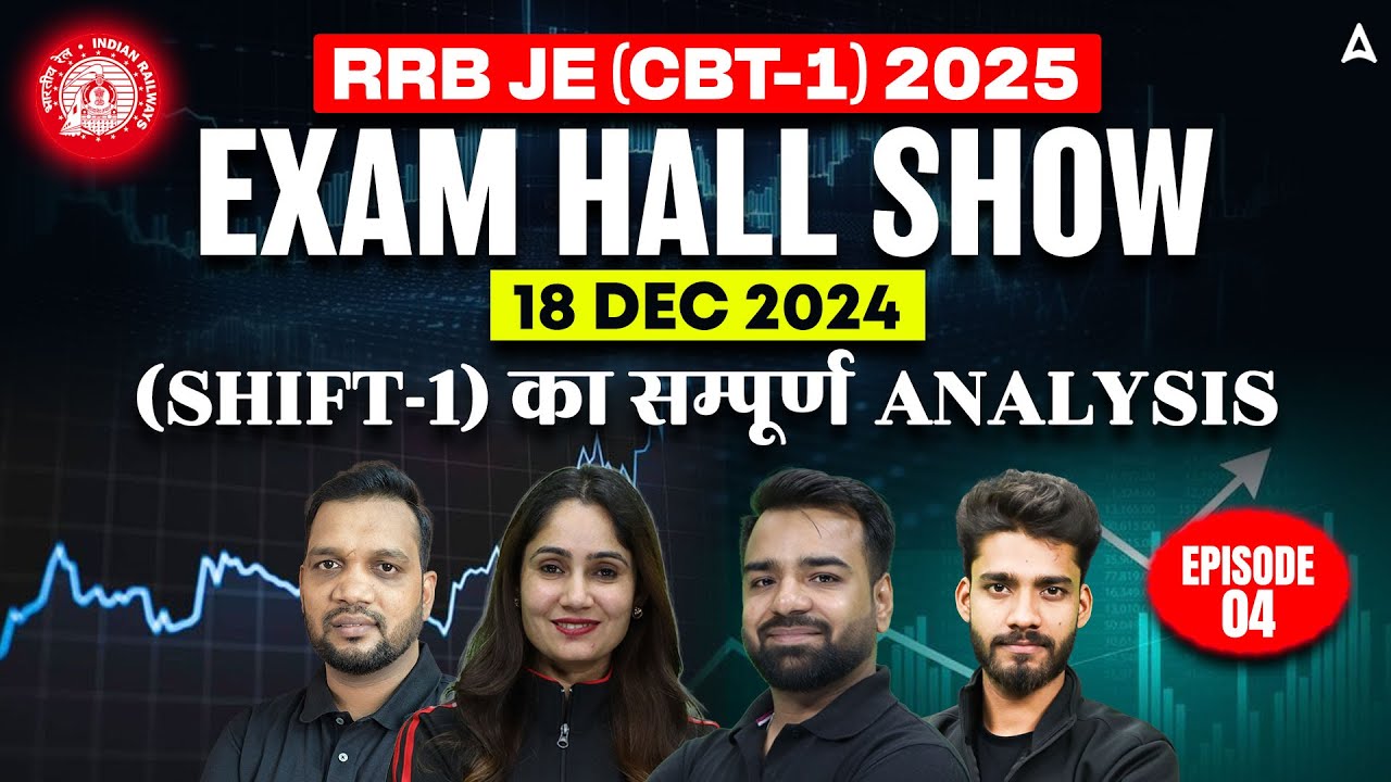 RRB JE CBT 1 Shift 1 Exam Analysis | Exam Hall Show | 18 Dec Shift-1 Complete Analysis | Episode 04