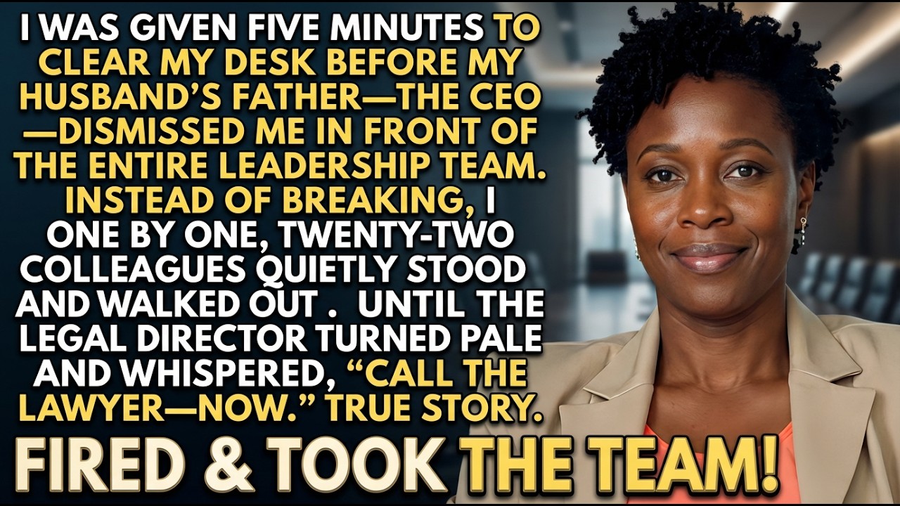 My CEO Father-In-Law Fired Me in 5 Minutes—Then 22 Employees Walked Out