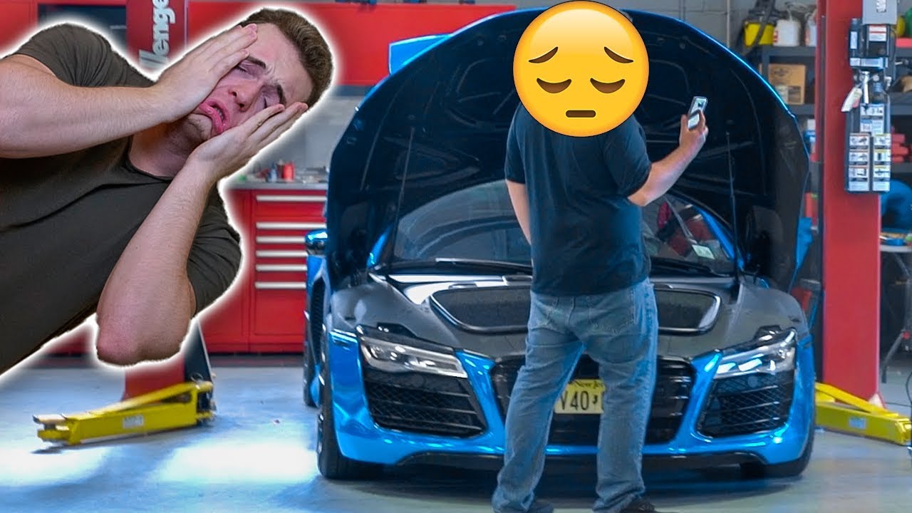 SOMEONE DAMAGED MY AUDI R8!