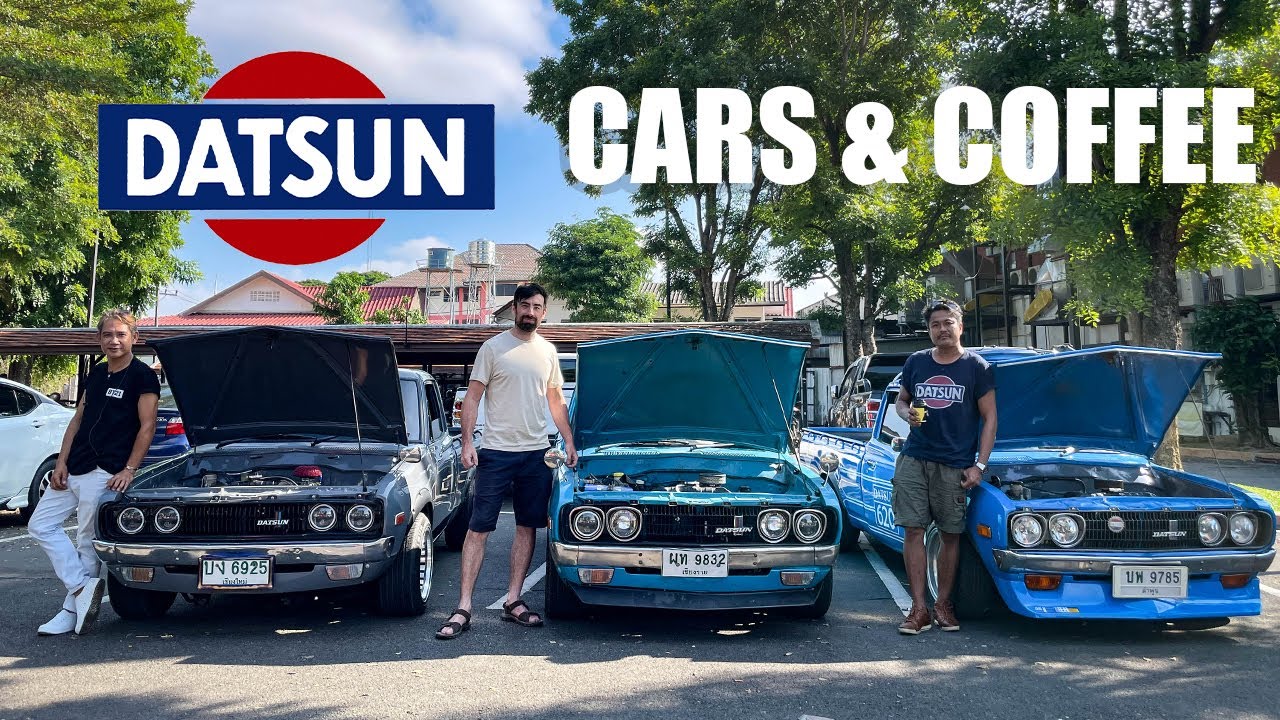 Car Shopping at a THAI car meet - DATSUN 620