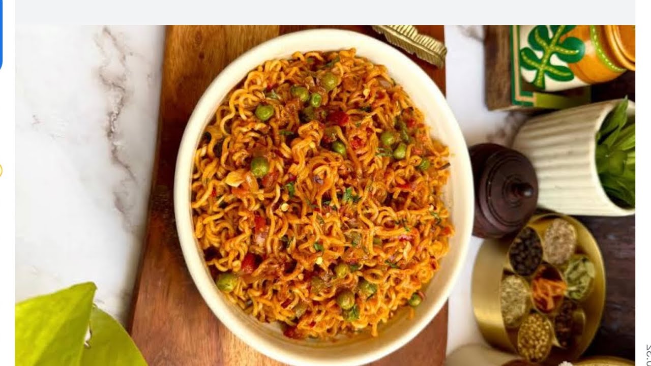 Evening food. Spicy 🥵 Maggi😋 and chai 🫖☕️recipe 