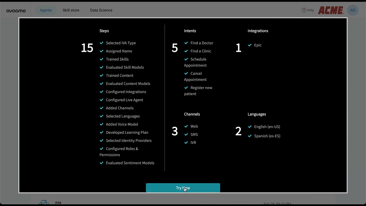 Avaamo Agent Builder