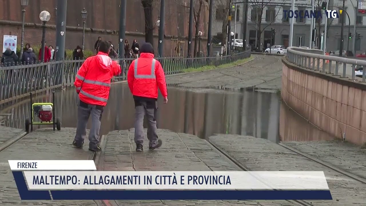 2025-01-28 FIRENZE - MALTEMPO, ALLAGAMENTI IN CITTÀ E PROVINCIA