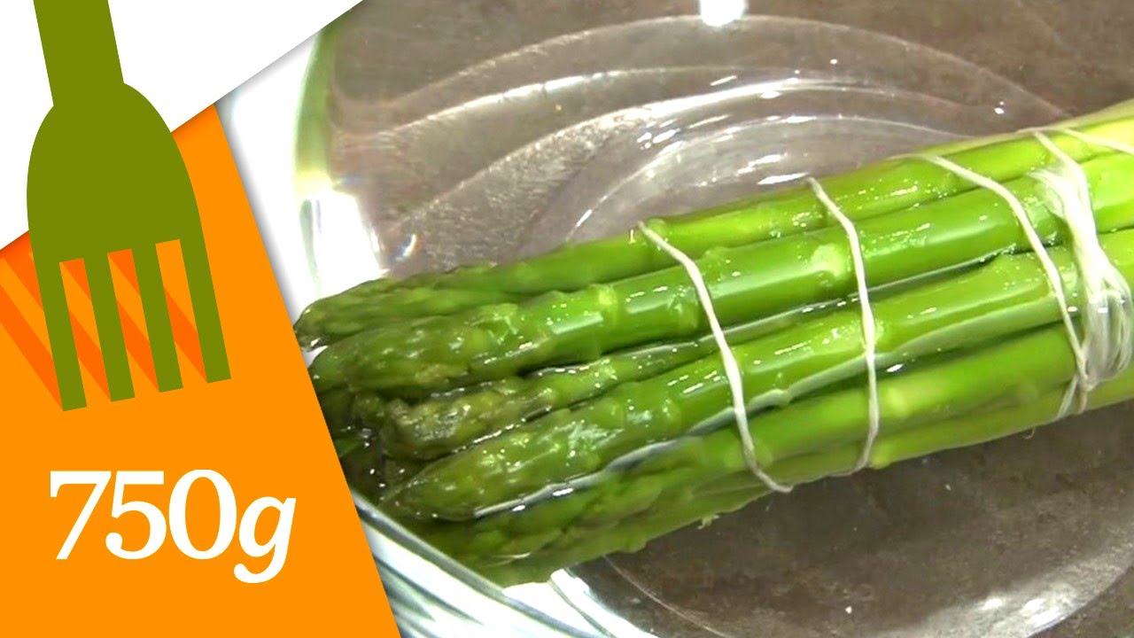 Cuire des asperges vertes en botte - 750g