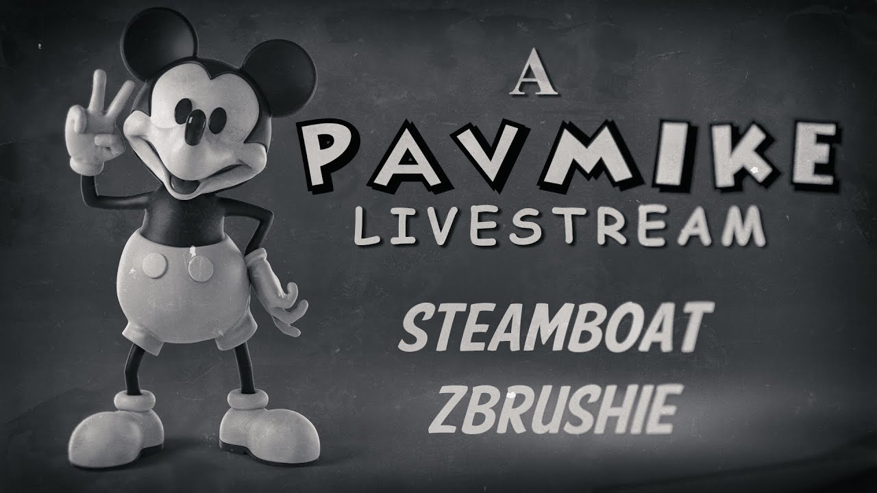 Model and Animate Mickey from Steamboat Willie - Livestream!