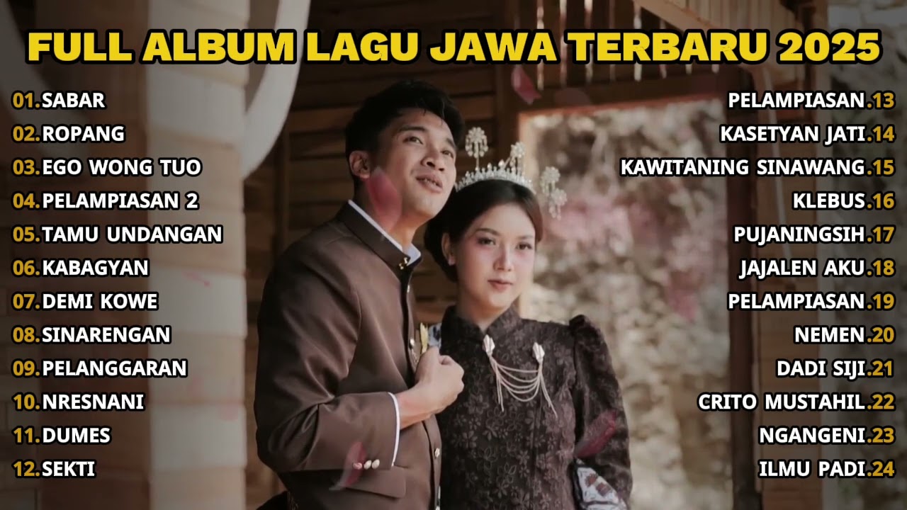 FULL ALBUM SABAR - SADEWOK FULL ALBUM - PLAYLIST LAGU JAWA TERPOPULER 2025