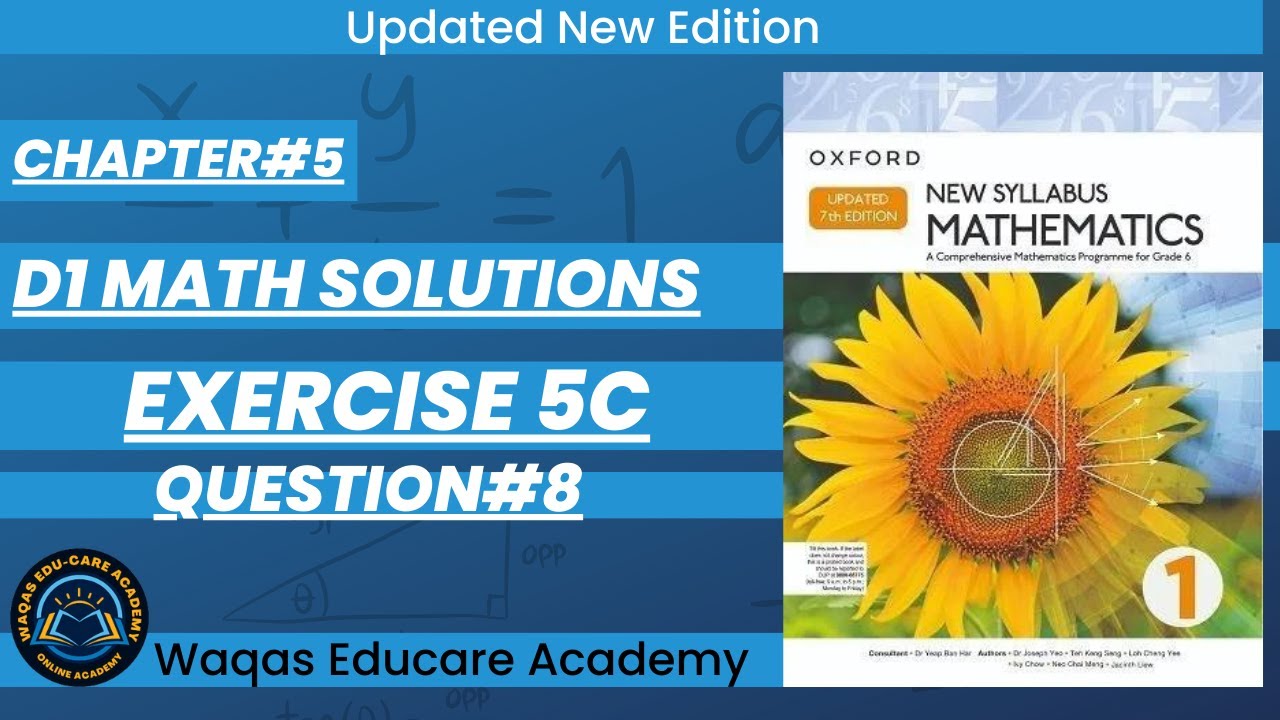 Exercise 5c Question#8 #algebra #ex5c #oxfordmath  D1 Math NSM #UpdatedEdition | #Chapter5 | #Book1