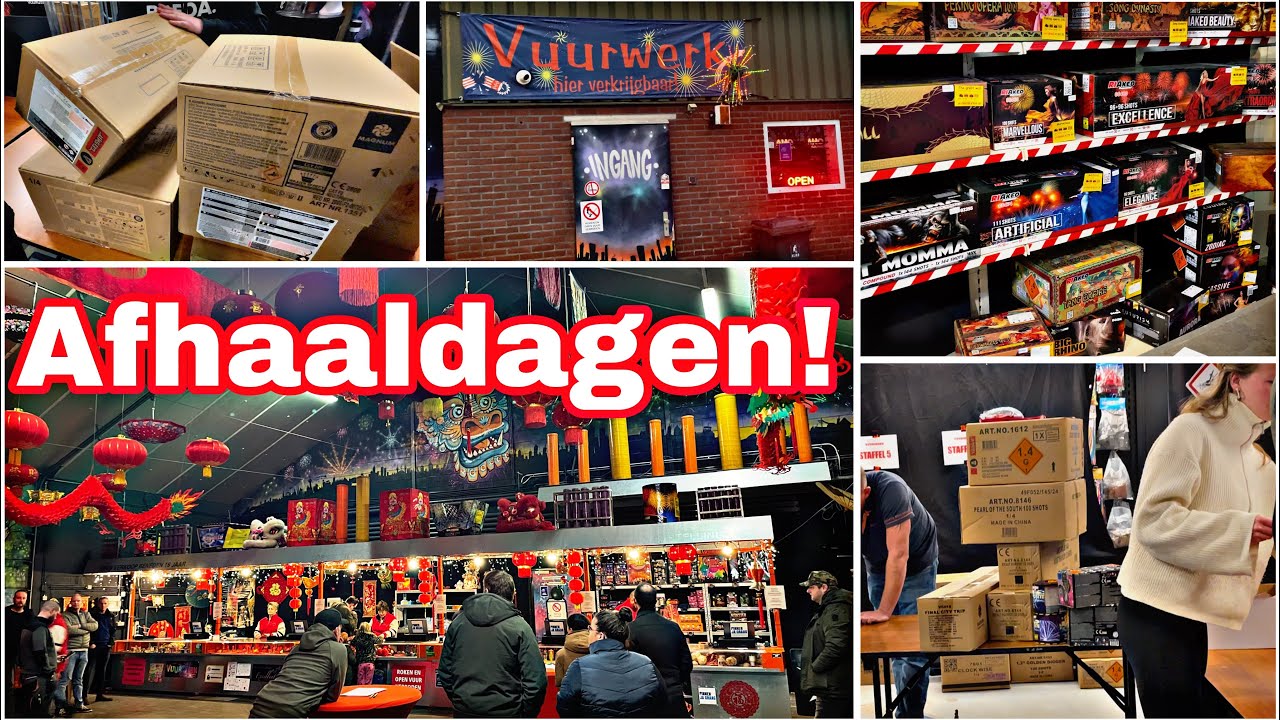 Vuurwerkshoppen en sfeerproeven in vuurwerk winkels Nederland : Vuurwerk Compilatie