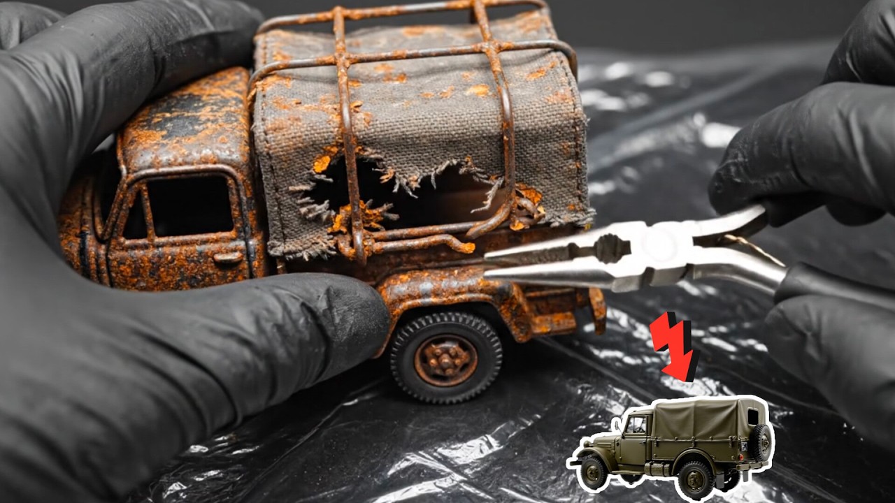 Mini Restoration ASMR Abandoned Semi Trailer Truck! UNBELIEVABLE Truck Transformation - Rescue Car