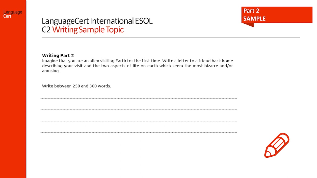 LanguageCert International ESOL Exploring C2 (Mastery) Writing
